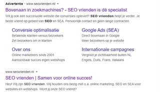 Google Ads tekst advertentie