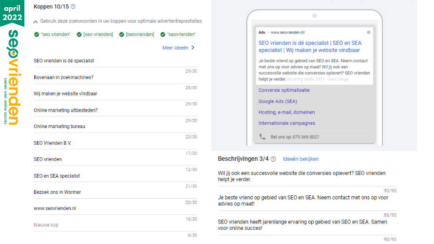 Uitgebreide tekstadvertenties verdwijnen uit Google Ads: Help! Responsieve zoekadvertentie Google Ads door SEO vrienden